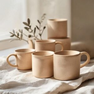 Stoneware Mug Set · 4-piece