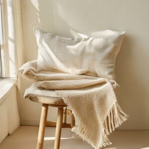 Wool Throw · Sand